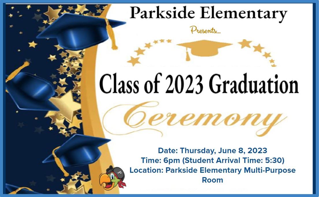  5th Grade Graduation - June 8th @ 6:00 PM 